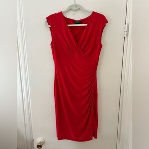 Ralph Lauren Vibrant Red Midi Dress